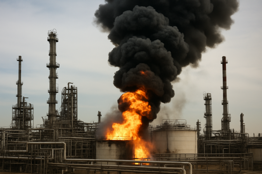 Ukrainian Strikes Ignite Sloviansk Refinery, Fuel Supply Concerns Rise