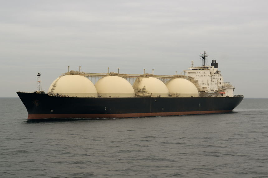 Qatari LNG Tanker Al Rekayyat Stationary After Projectile Strike